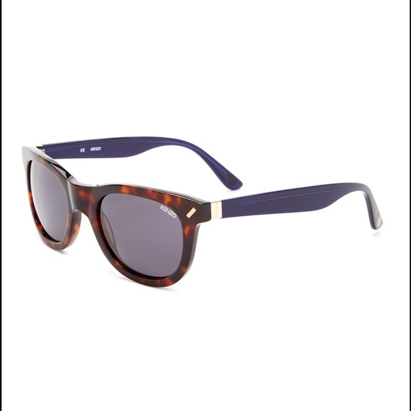 KENZO Tortoise-Blue Acetate Sunglasses