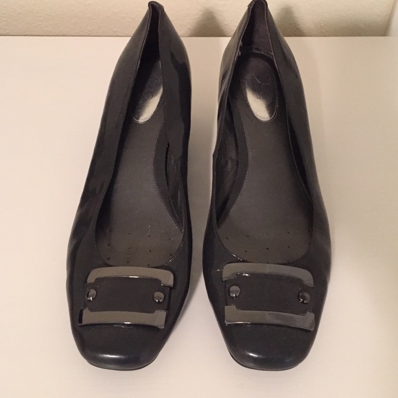 Gray Anne Klein wedge