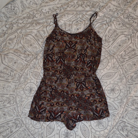 Tribal print romper