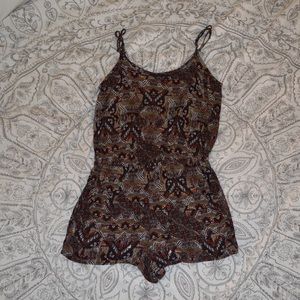 Tribal print romper