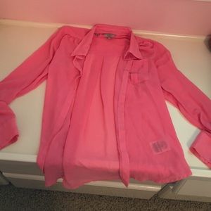 Sheer button up shirt