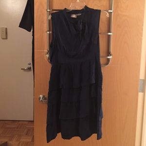 Navy silk party dress!