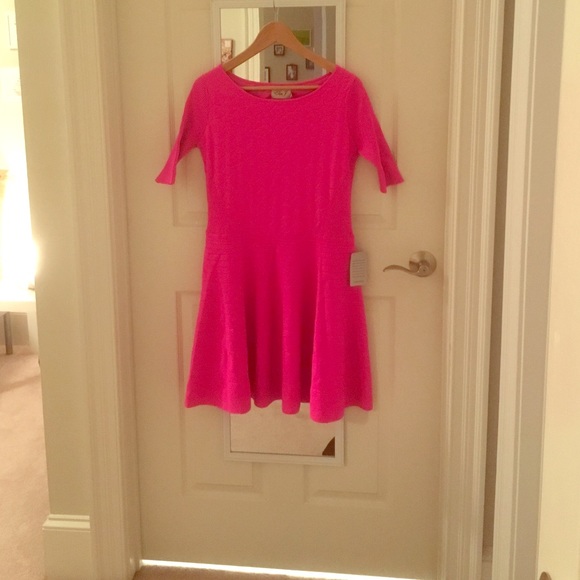Hot pink dress