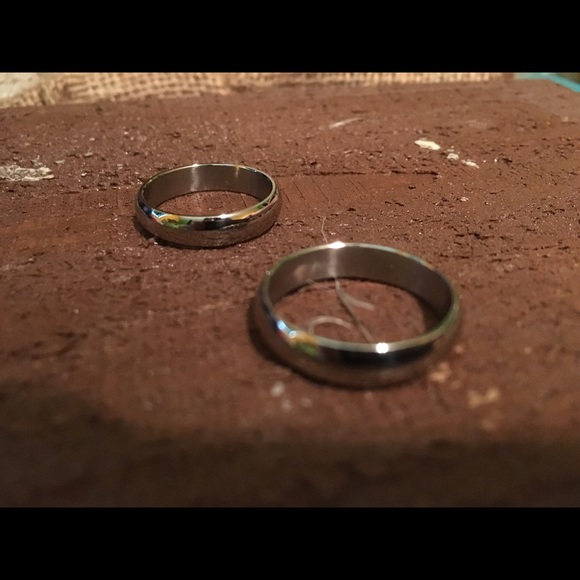 2 steel Rings size 8