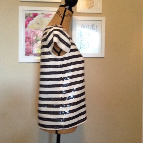 Striped sequin top - Picture 3 of 4