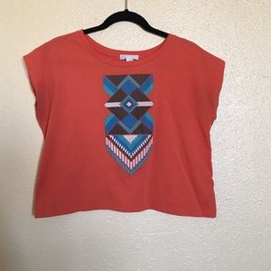 Forever 21 Tribal Crop Top