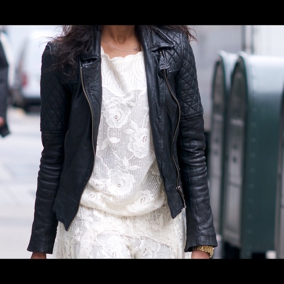 Used AllSaints Leather jacket "The Walker" - Picture 3 of 4