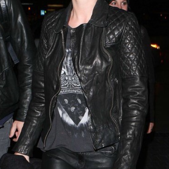 Used AllSaints Leather jacket "The Walker" - Picture 4 of 4