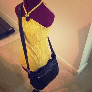 Coach Black Leather Crossbody Bag