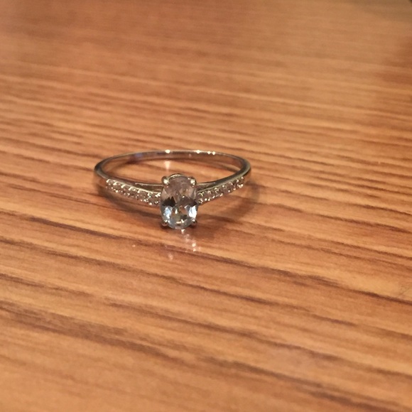 Blue topaz Sterling silver ring