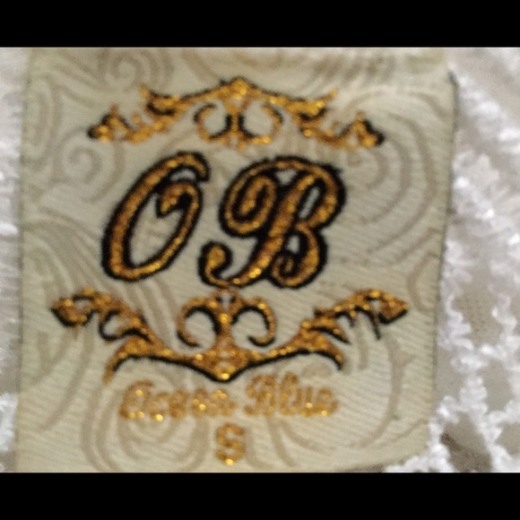 LAST CHANCE! NWOT crochet back ivory top, size S - Picture 3 of 4