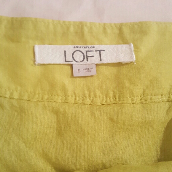 Neon Lime Green Cotton Skirt - Picture 2 of 3