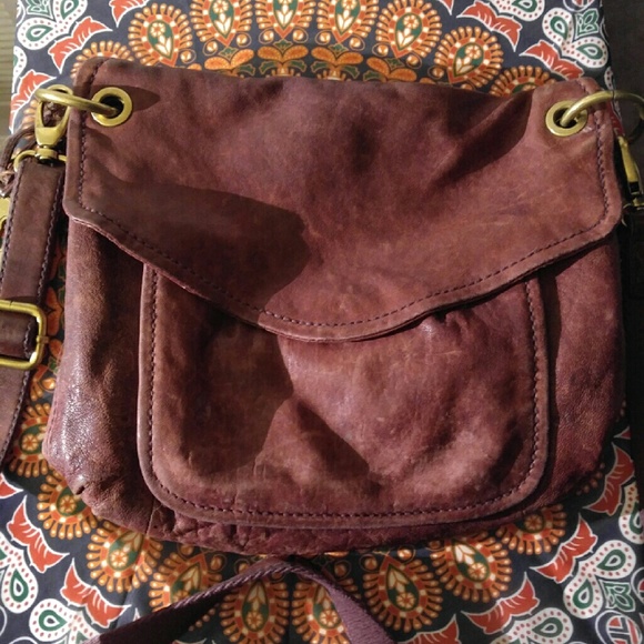 Purple Fossil Modern Cargo Crossbody Bag