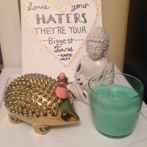 Gold Hedgehog Ring Holder