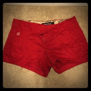 Red shorts