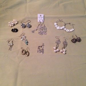 Lot of Earrings-11 Pair