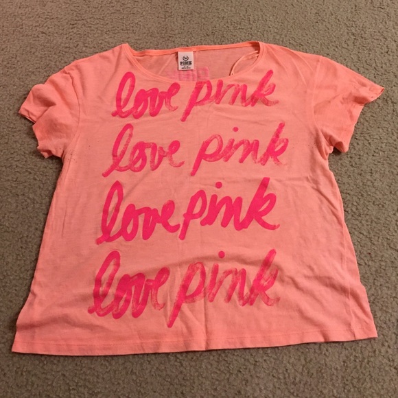 Orange and pink tee