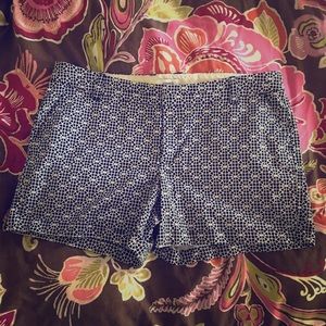 White/Navy Crown & Ivy shorts - Size 14