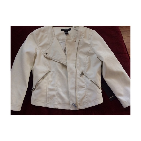 White leather jacket - brand new!