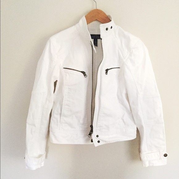Lauren Ralph Lauren White Denim Jacket, Size S