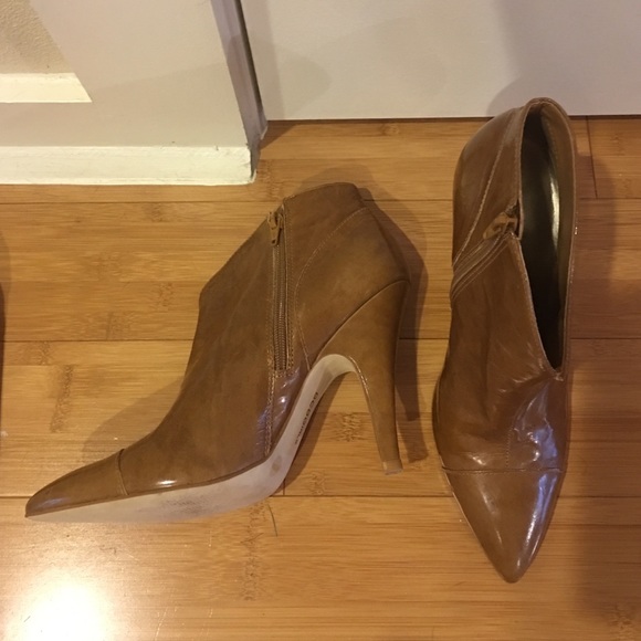 BCBGirls patent tan bootlets! - Picture 2 of 4