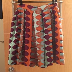 Colorful silk skirt!