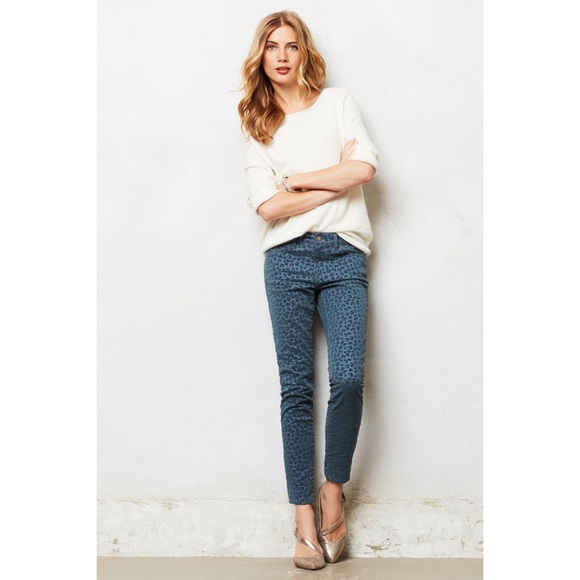 SALE Pilcro Stet Ankle Flocked Jeans