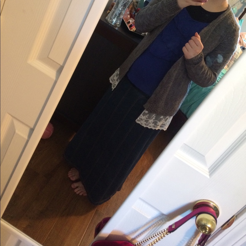 Royal Blue Ruffle Tee