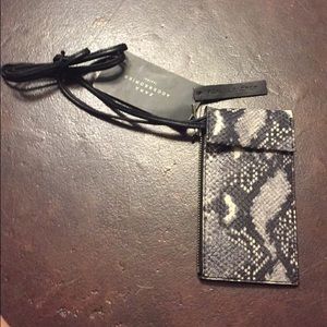 NWT Authentic Leather Snakeskin Bag