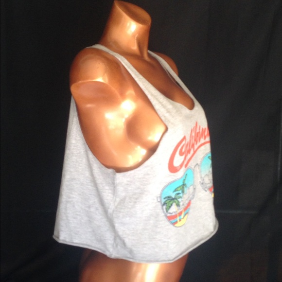 !SALE! California palm trees crop top - Picture 3 of 4