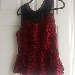 Damask peplum