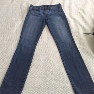 J.Crew high rise skinny jeans.