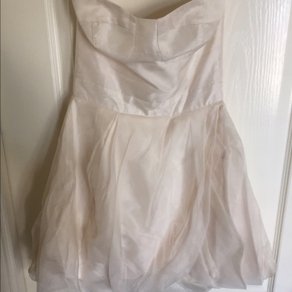 Camille and Marc Bustier Silk Dress