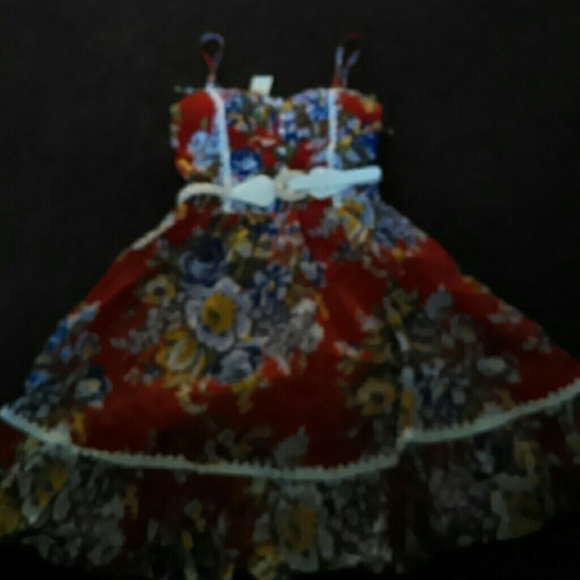 NWT Belted Flower Print Dress