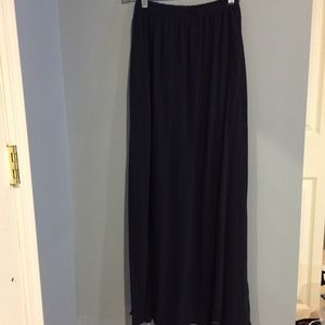 MAXI SKIRT NAVY HOLLISTER