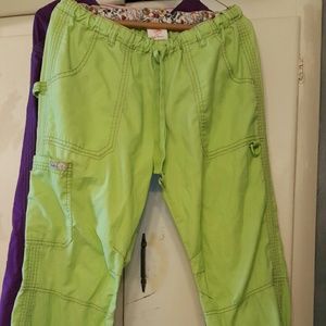 KOI LIME GREEN SCRUB PANTS