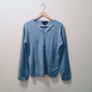 baby blue cashmere cardigan