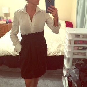 BCBG Maxazria dress. Black/white. Sz 6