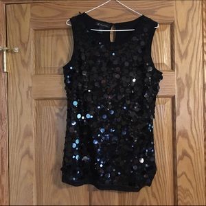 INC top with large sequins