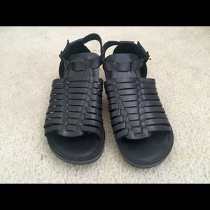 Black Gladiator Sandals