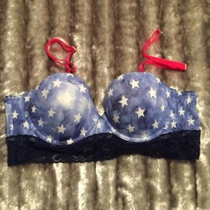 pink patriotic bra