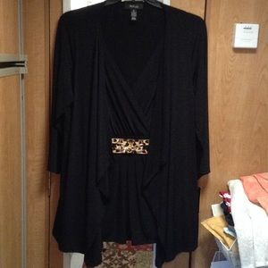 Black Top with Two-Piece Look