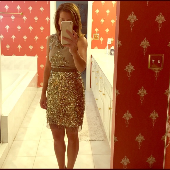 Elie Tahari Cocktail Sequin Dress