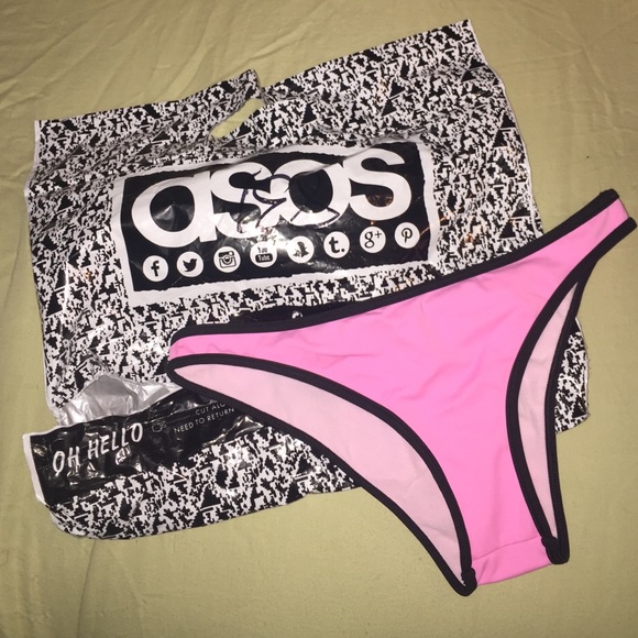 ASOS Swim Pink Bikini Bottoms