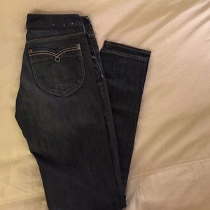 H and M skinny jeans with stitch accent