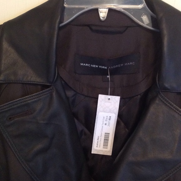 Andrew Marc black coat. NWT!! - Picture 2 of 4