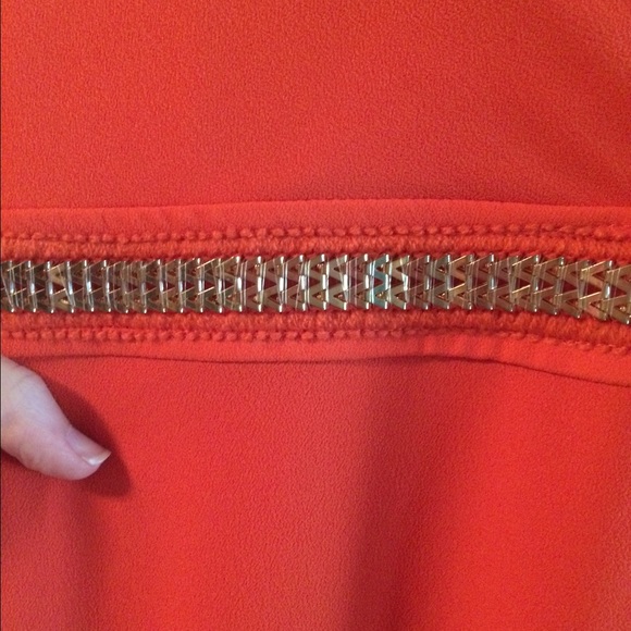 Badgley mischka short orange dress NWT size 4 - Picture 2 of 4