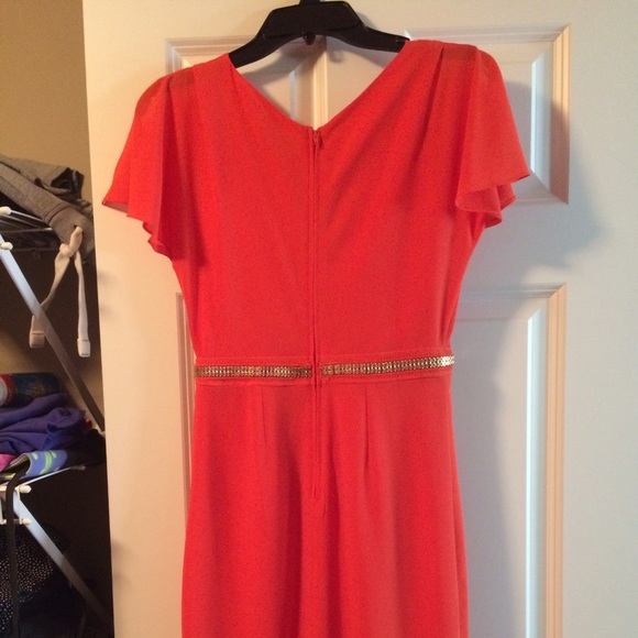Badgley mischka short orange dress NWT size 4 - Picture 4 of 4