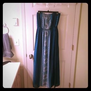 Blue maxi dress