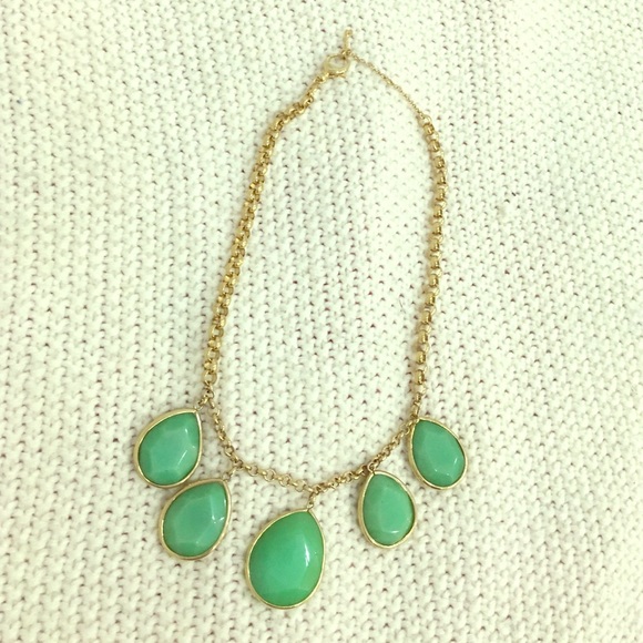 Emerald Green Pendant Necklace from Fossil